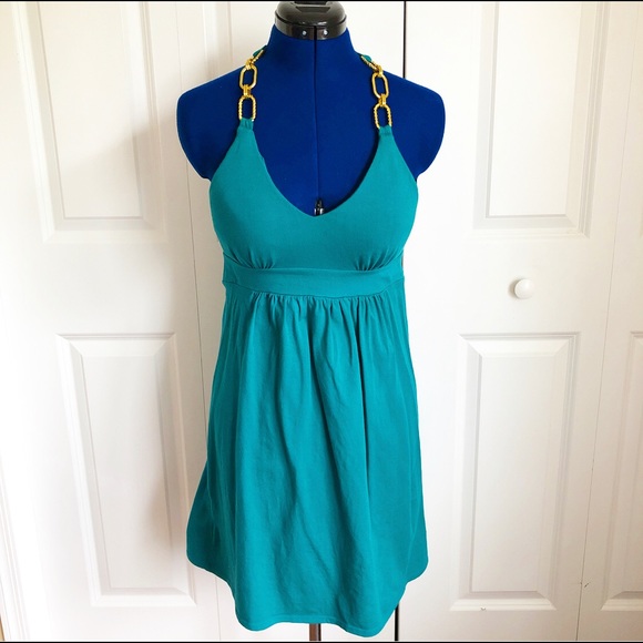 Victoria's Secret | Dresses | Teal Vs Bra Top Halter Dress | Poshmark